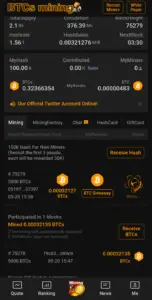 Satoshi BTCs mining app 