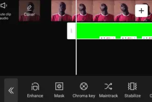 Remove the green screen of videos in Capcut 