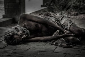 Living in abject poverty