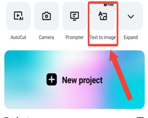 Search for the text to Image icon